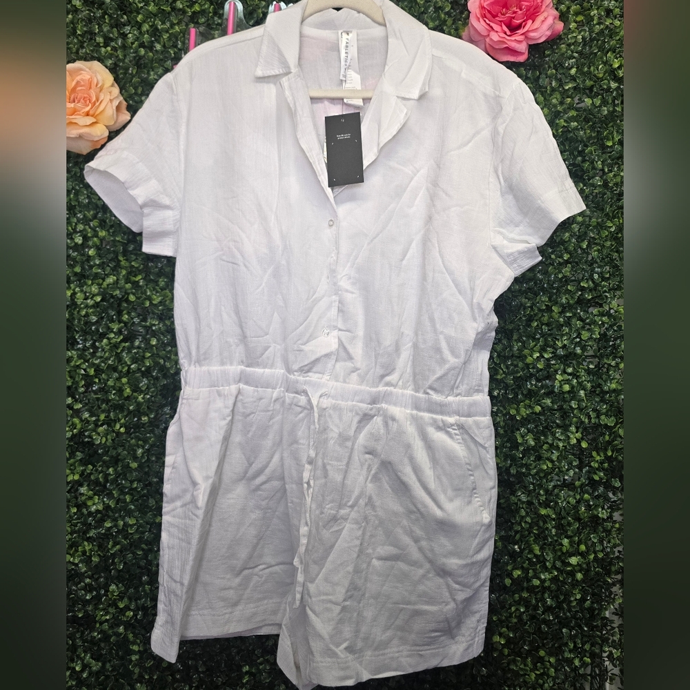 Fabletics Cotton Voile Short Onesie L - Picture 6 of 7